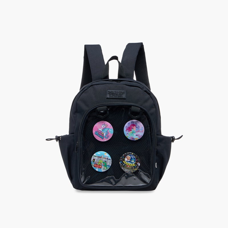 ICON حقيبة ظهر سوداء بطبعة كرتونية للأطفال - Image 1